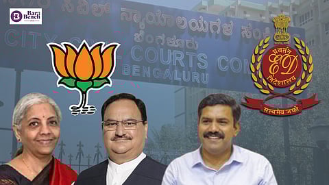Nirmala Sitaraman, J P Nadda, B Y Vijayendra, BJP & ED