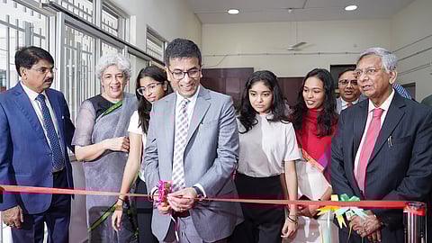 CJI DY Chandrachud at the Rajiv K Luthra Foundation Stone Ceremony