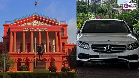 Karnataka HC & Benz car