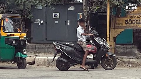 Minor driving motor cycle