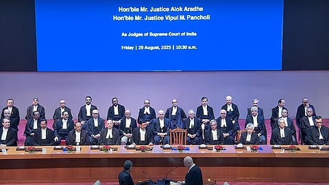 Swearing in ceremony, Justices Alok Aradhe and Vipul Pancholi