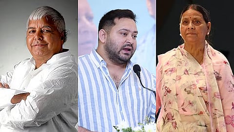 Lalu Yadav, Tejashwi Yadav and Rabri Devi