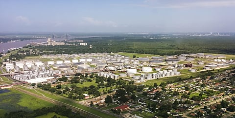 Baton Rouge, oil refinery, storage tanks, US