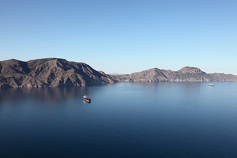 Spain, coastline, mediterranean, Cartagena, tanker
