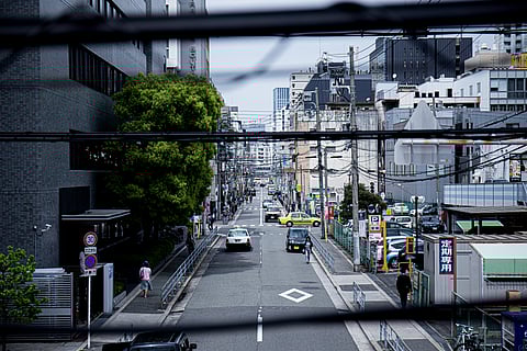Osaka, Japan, street, traffic