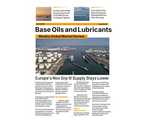 Base Oils & Lubricants - Weekly Global Market Review: 23 Jan 2026