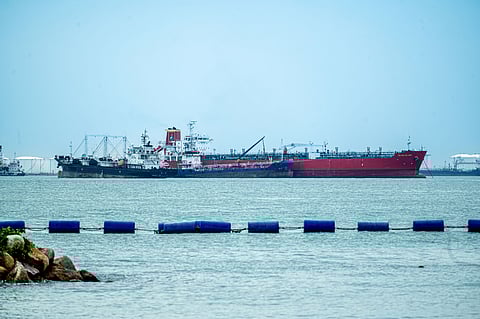 Singapore, port, vessel, bunker fuel vessel, storage tanks
