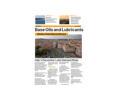 Base Oils & Lubricants - Weekly Global Market Review: 30 Jan 2026