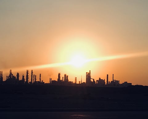 Yanbu, refinery, sunset