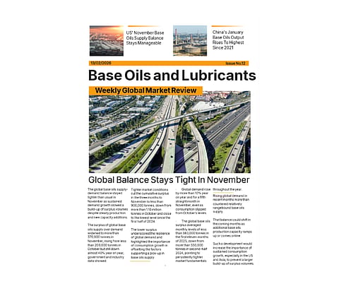 Base Oils and Lubricants: Weekly Global Market Review - 13 Feb '26