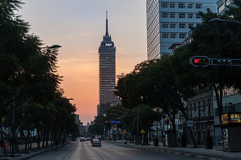 Mexico, morning, city, traffic