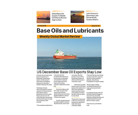 Base OIls and Lubricants - Weekly Global Market Review: 27 Feb 2026