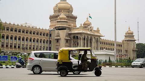 Picture of traffic in Bangalore