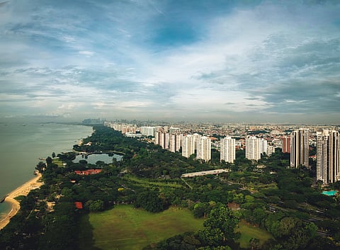Photo of coastline of Singapore