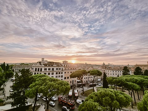 Photo of Rome at sunset