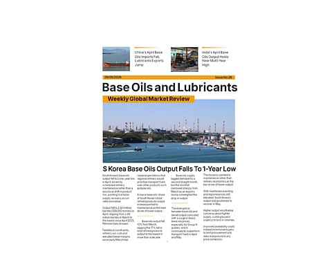 Front cover of Base Oils and Lubricants: Weekly Global Market Review - 29 May '26