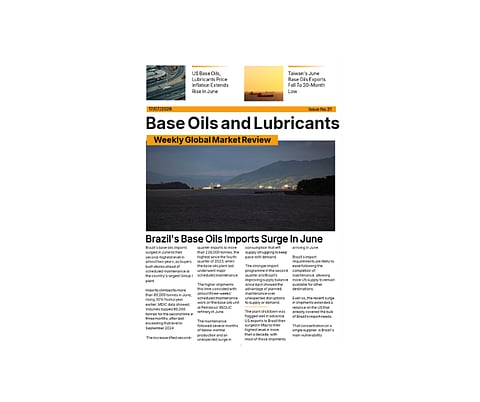 Front cover of Base Oils and Lubricants: Weekly Global Market Review - 10 July '26