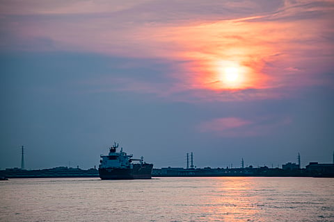 Photo of vessel on Mississipi River