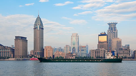 Photo of vessel in waters off Shanghai