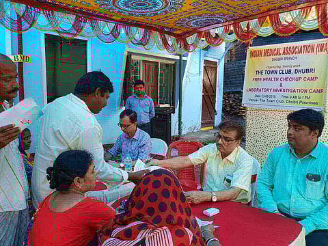 ধুবড়িতে বিনামূল্যের চিকিৎসা শিবির