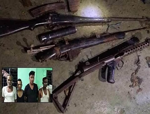 দলগাঁওয়ে ৪ সন্দেহভাজন গন্ডার চোরাশিকারি গ্ৰেপ্তার