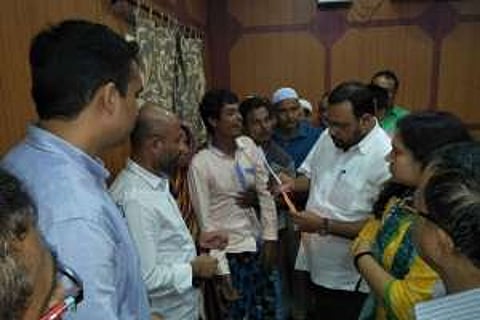 বরাকের বন্যা দেখলেন মন্ত্ৰী কেশব মহন্ত