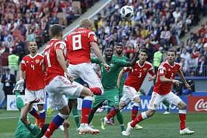 বিশ্বকাপের প্ৰথম ম্যাচে রাশিয়া ৫-০ গোলে কুপোকাৎ করল সৌদি আরবকে