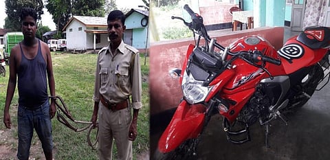 বটদ্ৰবায় বাইক চোরকে উত্তম মাধ্যম দিয়ে পুলিশের হাতে তুলে দিলেন স্থানীয়রা