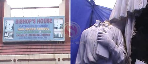 তেজপুরে সেন্ট ডনবস্কের প্ৰতিমূর্তিতে দুষ্কৃতী হামলা