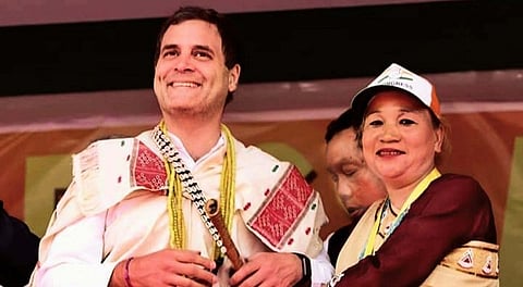 উত্তর পূর্বাঞ্চলে নির্বাচনী প্ৰচারে কংগ্ৰেস সভাপতি রাহুল