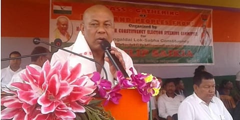 মঙ্গলদৈ-এর বিজেপি প্ৰার্থী দিলীপ শইকিয়ার পক্ষে প্ৰচার হাগ্ৰামার