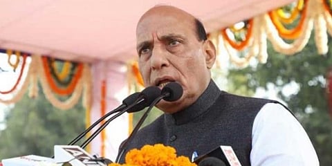 লখনৌয়ে মনোনয়নপত্ৰ দাখিল করলেন রাজনাথ