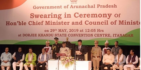 পেমা খান্ডু অরুণাচল প্ৰদেশের মুখ্যমন্ত্ৰী হিসেবে শপথ নিলেন