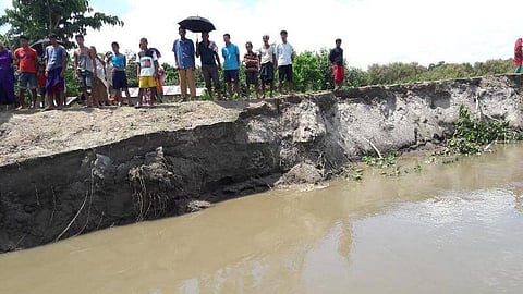 উত্তর লখিমপুর,বিহপুরিয়ায় সুবনশিরির ভাঙন অব্যাহত