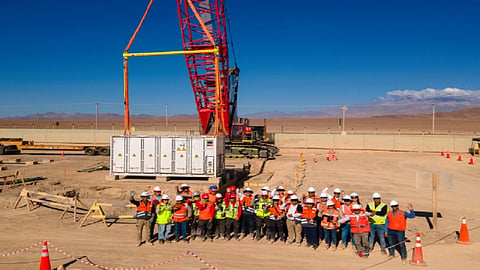 At Diego de Almagro Sur in Chile, 201 Solbank batteries have been planned, with the first 70 units already delivered. Image Credit: Colbun