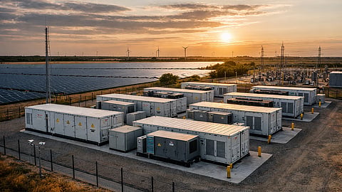 Høegholm hybrid facility has been integrating proprietary trading platform services for real-time balancing, ancillary market access and corporate PPA hedging solutions. Image Source: AI Generated