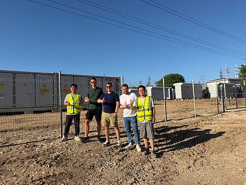 CORNEX liquid-cooled battery energy storage containers deployed at a utility-scale battery storage project in Bulgaria as part of a 1.02 GWh BESS portfolio entering partial operation.