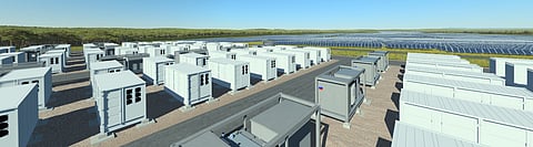 Richmond Valley Solar Farm and BESS project in New South Wales combining a 200 MW AC solar farm with a 275 MW/2,200 MWh LFP battery storage system.