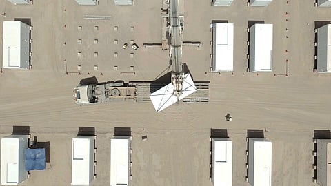 A conceptual view of a planned 207 MW battery energy storage system in Friuli-Venezia Giulia, Italy, representing the long-term tolling agreement between Axpo and Zelestra to support grid flexibility and renewable energy integration.