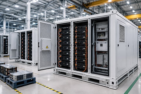 Pace Digitek's battery energy storage manufacturing facility following the commissioning of an additional 2.5 GWh BESS production line, increasing installed manufacturing capacity to 5 GWh.