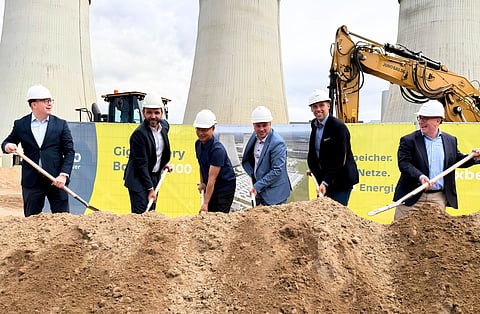 Groundbreaking of HyperStrong and LEAG Clean Power’s 400 MW/1.6 GWh GigaBattery Boxberg 400 BESS in Saxony, Germany.