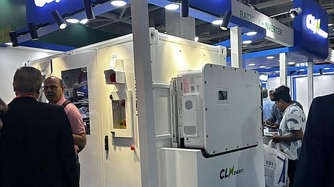 CLN Energy stand at REI Expo 2026 with a lit All-in-ONE sign above a white.