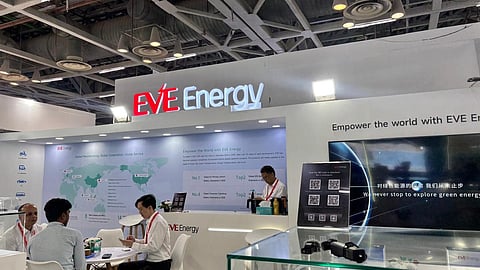 EVE Energy stand at REI Expo 2026 with a red and blue EVE Energy sign.