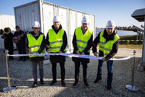 Sunly's Raba hybrid energy park combines a 21 MW/48 MWh battery storage system with an existing 45 MW solar facility, using a shared 110 kV grid connection in Estonia. (Image Credit: Sunly)