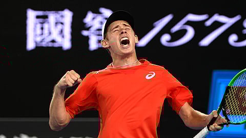 Australia’s Alex de Minaur was happy in Australia. He should be equally happy today in Atlanta. (AP Photo/Andy Brownbill)