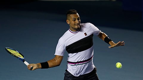 Australia’s Nick Kyrgios is in Washington D.C., for the Citi Open. (AP Photo/Rebecca Blackwell)