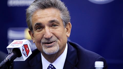 Washington Wizards majority owner Ted Leonsis speaks during an NBA basketball news conference in Washington. (AP Photo/Manuel Balce Ceneta, File)