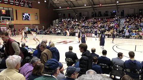 Penn at Harvard last night. Princeton will be there tonight.