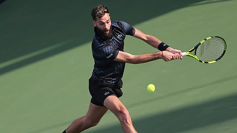 France’s Benoit Paire is the No. 1 seed at the ATP Winston Salem Open. (AP Photo/Kamran Jebreili)