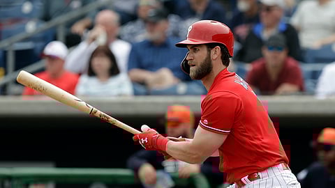Philadelphia Phillies’ Bryce Harper in March.